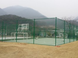 농구장  족구장겸용 비구방지휀스