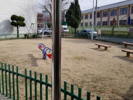 청주 아파트 테라창살04-11 앙카+출입외문 1200용 경계석위 놀이터휀스 아파트외곽울타리 휀스 아파트리모델링휀스