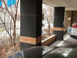 구로구 고척동 빌라주자장휀스 테라에디션S  케미켈앙카시공  벽면앙카시공 벽돌담장위휀스  빌라휀스