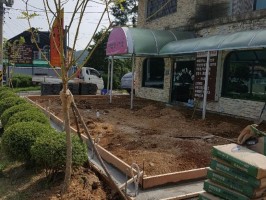 테라창살04-11 백색   카페 테라스