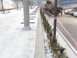 보차도 난간 앙카형 기와진회색