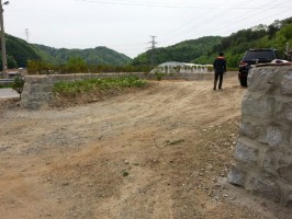 아트창살 쌍문 밤색+외문  1200용 기초매립용