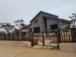 전북전주 완주 신축전원주택 테라에디션S 블랙레쟈톤 1200용 +출입쌍문 아트창살AD1500용기초 직접시공 자가시공