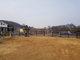 아산 단독주택휀스  전원주택 블랙랙메쉬  테라아트02-11(기둥60*60각) + 메쉬휀스 (기초매립형, 블랙)