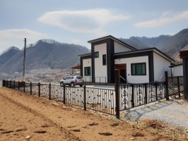 강원도 영원군 전원주택휀스 테라휀스 기본형+ 아트창살AD형 특수문