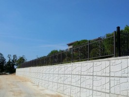 서산운산소재  전원주택 아트창살D타입 H:600 원형앙카 하부캡적용 기와진회색