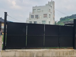 충북진천 특수출입문(완전히막음, 레이져판, 디자인특수) 출입4쪽문 앙카, 블랙 높이1.65 폭 5.25