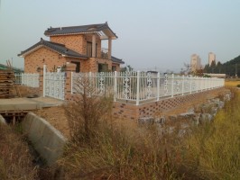 아산 전원주택 아트창살D + 출입문 +메쉬 900용 외 백색 보강토 경계석 위
