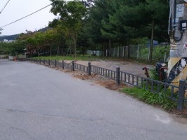 용인 수지 테라노블 특수품(알미늄기초기둥 특수, 기와진회색, 높이0.3, 기초매립형)