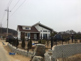 충남 아산  전원주택 테라아트 02-11 (블랙, 앙카+기초구간, 높이1.2)일반형 자가시공