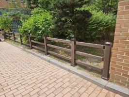 용인 초등학교 합성목재 안전난간 (높이1.2용+0.9용) 3단용, 4단용)