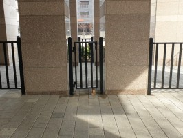 시흥은계아파트단지휀스 테라노블 (기초매립형, 블랙, 높이1.2용) 보도블럭