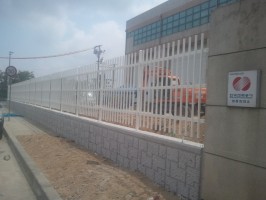 영종도 한국 전력 디자인 휀스 특수품 백색 보강토 위