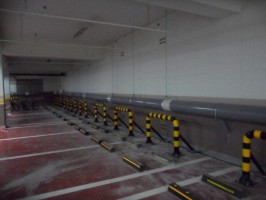 아파트 차량보호 스틸 볼라드 U형볼라드