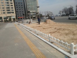강남 국기게양대 주변 잔디보호U 300용