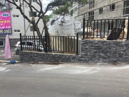 테라스마트 고양시 일산동구 빌라 1.2용 대리석 보강토 위 블랙