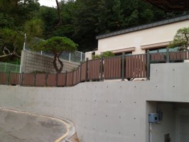 서울구기동 전원주택 테라 합성목재기본형 가림막용