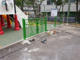 안산 월피동 소재 초등학교 놀이터 휀스
