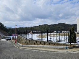 강원도 전원주택휀스 테라아트02-11 + 테라창살04-11 출입문