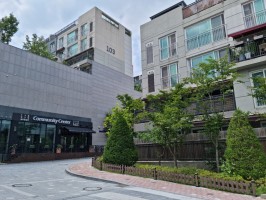 용인 수지구 아파트 잔디보호휀스 합성목재 W-3000 (앙카용, 높이0.4)