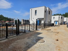 안산대부도 전원주택단지휀스 테라기본형낙엽제외 + 테라창살04-11출입문 (높이1.2용, 앙카용)