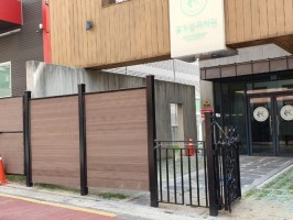 경북구미 유치원휀스 W-4000 + 테라창살04-11 출입문 (높이1.8용, 문높이1.2)
