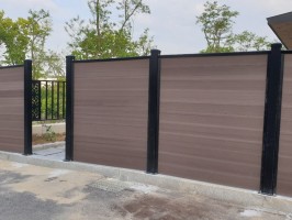 향남 전원주택휀스 테라합성목재 W-4000앙카판특수 출입외문 H:1.65