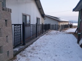 안성시 공도읍 전원주택휀스 테라마스터 + 블랙메쉬휀스