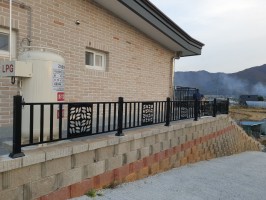 강화 전원주택휀스 테라마스터 특수품 (앙카+기초용, 높이0.8용)
