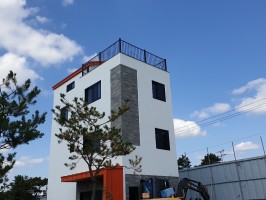 용인시 처인구 전원주택단지 테라휀스기본형(낙엽제외) (테라스, 신축건물, 전원주택, 앙카용, 블랙레자톤) 옥상난간 베란다난간 옥상3곳 2층8곳