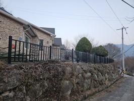 경남 하동 전원주택휀스 테라마스터 (기둥높이1.0 패널높이0.8, 앙카+기초용, 블랙레자톤)